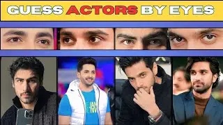 Guess the Pakistani Actors Just by Their 👀 Eyes! | Fun Quiz Challenge
