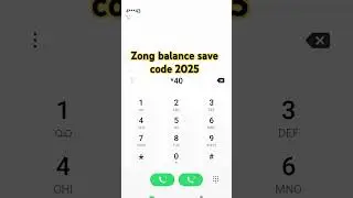 how to balance save code|| zong balance save Kasey kray 