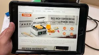 Review of The VEVOR Commercial Quality 9”x 9” Panini Grill! / Only $119.00!