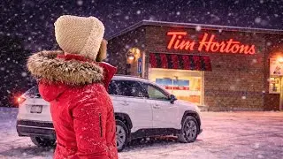 Одиночный стелс-лагерь в кафе Tim Hortons | Я не планировал здесь ночевать