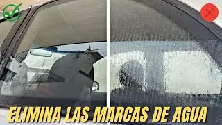 Como eliminar las marcas de agua en cristales o ventanas super f&aacute;cil / Tips detallado automotriz #4