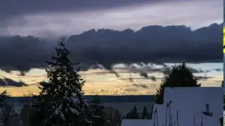 Puget Sound effect cumulus clouds
