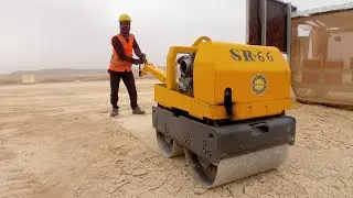 Mini Roller Compactor | Double Drum Roller For Soil Compaction | Construction Equipment |