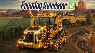 Fs 18 New Golden Tractor Gameplay | Fs18 Unlimited Money : Timelapse #fs18