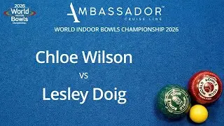 World Indoor Bowls Championship 2026 Chloe Wilson vs Lesley Doig - Day 10 Match 3