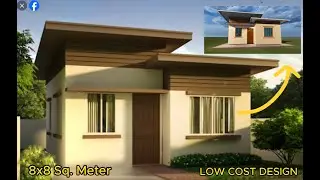 LOW COST HOUSING| BUNGALOW DESIGN SERIES | 8X8 SQ. METER