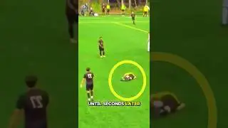 Did the player kick the ball at the referee on purpose? #football #shorts