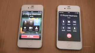 Incoming call & Outgoing call at the Same Time Iphone 4S White ios 6+Iphone 4 White ios 7
