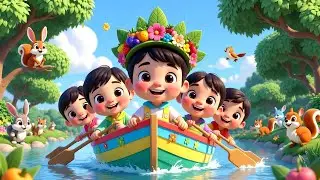 Row Row Row Your Boat 🚣&zwj;♂️ Nursery Rhyme for Kids | Baby Songs & Children Music