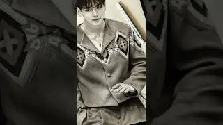 Hyper-realistic drawing of BTS V #drawing #sketch #btsv #v #btsfanart #bts #armyvlog #trustonallah