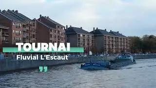 LA RIVI&Egrave;RE L'ESCAUT TOURNAI #subscribe #youtuber #travel #p&eacute;niche #tournai #barges #riviera