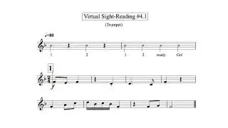 Virtual Sight Reading Level 4.1 (Trumpet)