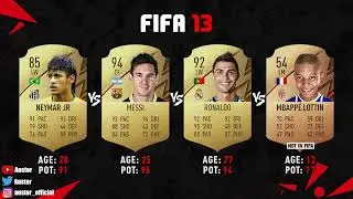 Ronaldo VS Messi VS Neymar VS Mbappe FIFA EVOLUTION! 😢💔 FIFA 06   FIFA 22