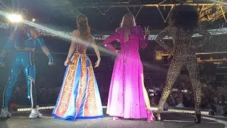 Spice Girls make their entrance at Wembley Stadium, 14th June 2019