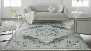 Nourison Home Geneva GNV01 Blue / Grey Area Rug & Runner