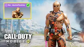 *NEW* FREE RUIN - INDUSTRIAL CHARACTER SKIN GAMEPLAY in CALL OF DUTY MOBILE BATTLE ROYALE!! 60 FPS