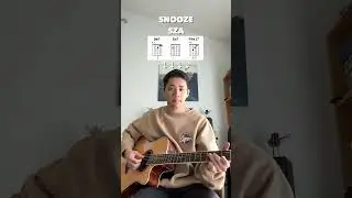 SZA - Snooze (YU Easy Guitar Tutorial) #Shorts