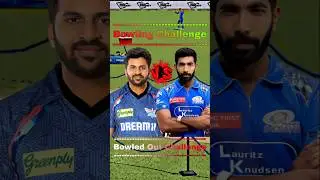 Shardul Thakur Vs Jasprit Bumrah | Bowled Out Challenge ⚡#shorts #cricket