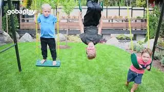 Why Families Love the gobaplay TitanMax Swing Set with Saucer Tent Swing! ✨