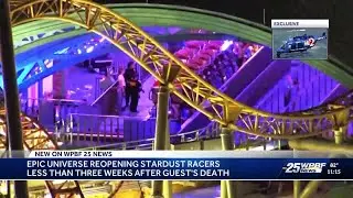 Universal Orlando to reopen 'Stardust Racers' after rider's death