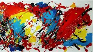 Jackson Pollock Style | AI Art | Classical Music | Screensaver For TV