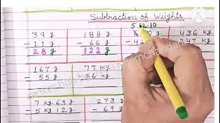 Class 2nd Maths Measurement weight part 4