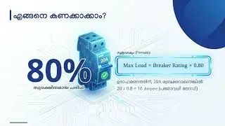 ഇലക്ട്രീഷ്യൻമാരും വീട്ടുടമസ്ഥരും നിർബന്ധമായും അറിഞ്ഞിരിക്കേണ്ട Breaker 80% Rule | Wiring Guide