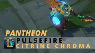 Pulsefire Pantheon Citrine Chroma - League Of Legends