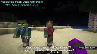TF2 Scout Zombies v1.1 | Minecraft Java Resource Pack