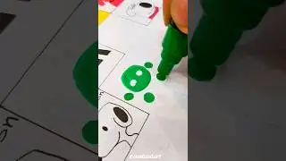Drawing Sour Bill from Wreck it Ralph on Periodic table with posca markers!#shorts #posca