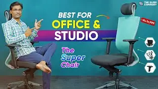 TOP Best Office Chair in India? | The Sleep Company Stylux SmartGRID Chair Review