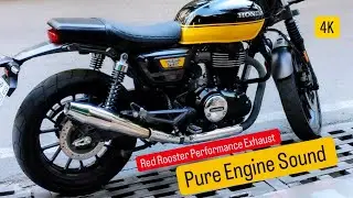 Pure Engine Sound [Raw Onboard] | Honda CB 350 RS (Highness) | Red Rooster Exhaust without DB killer
