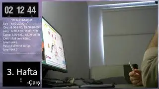 3.hafta (Çarş) ''Sabah etütü.''