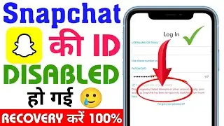 Snapchat Due to repeated failed attempts or other unusual activity | Temporarily disabled Snapchat