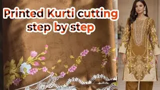 Printed suit cutting tutorial for ladies 