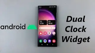 Как добавить виджет двойных часов на главный экран Android