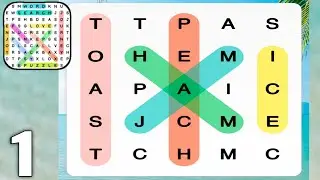 Word Search - Word Puzzle Game - Gameplay Walkthrough Part 1 All Levels 1-10 (Android & iOS)