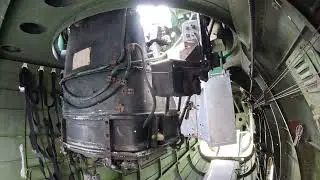 Interior view of the top gunner's turret inside the 'Island Doll', a Lockheed PV-2 Harpoon from WWII