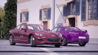 Speed art render photorealistic MAZDA RX-8 car - v2