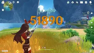 How to obtain Purveyor of Punishment / 50K Damage (Using Amber) - Genshin Impact Achievement