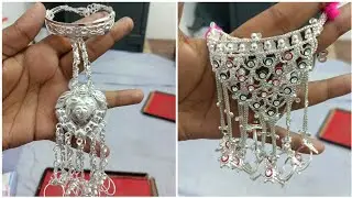 चांदी मैं हथफूल डिजाइन की लेटेस्ट कलेक्शन 2023Silver Mehndi Challa design #hathphool#challa #mehndi