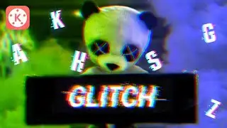 How to make the glitch effect || glitch text effect kinemaster