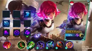 Beatrix Op | Rip Maniac Beatrix Best Build 2021 | Build Top 1 Global Beatrix Gameplay - MLBB