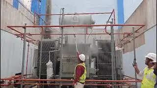 HVWS - Commissioning of fire fighting System #fire #HVWS #firefighting #transformers 