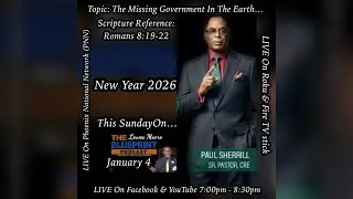 Blueprint Podcast conversation Pastor Paul Sherrill on The Missing Government In The Earth Join Us 📱