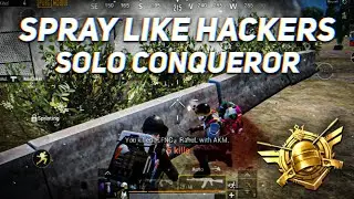 Spray Like Hackers ⚡Asia Tpp Solo Conqueror⚡Solo Conqueror Gameplay ⚡RoyaLClasherYT