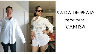 Como transformar camisa em saída de praia
