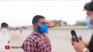 Indian news reporter fighting and abusing in public
