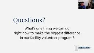 What's One Thing a Church Can Do To Improve Its Facility Volunteer Program?