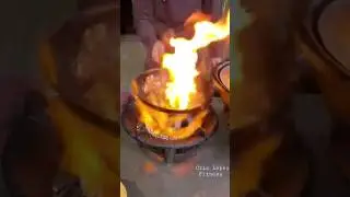 Flaming Sisig #shorts #youtubeshorts #satisfying #asmr #crizlopezfitness #sizzling